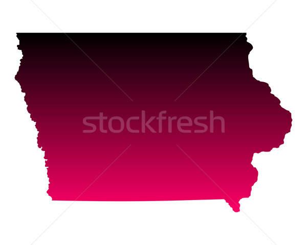 600x480 Map Of Iowa Vector Illustration Robert Biedermann