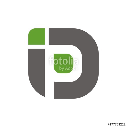 500x500 Ipd Or Ip Logo Initial Letter Design Template Design Vector Stock