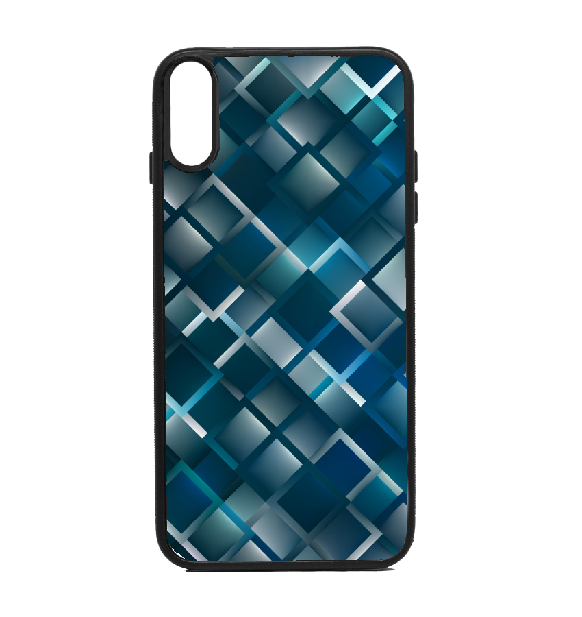 850x900 Blue Square Vector Phone Case For Iphone Galaxy