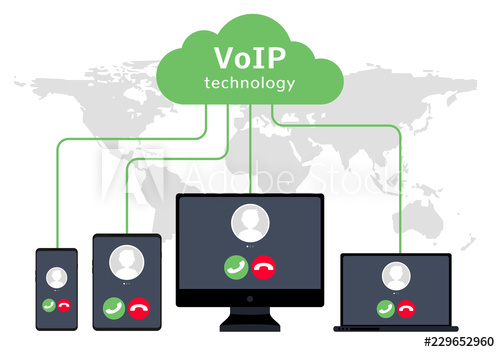 500x352 Voip Voice Over Ip Illustration Smartphone Laptop Network Voip