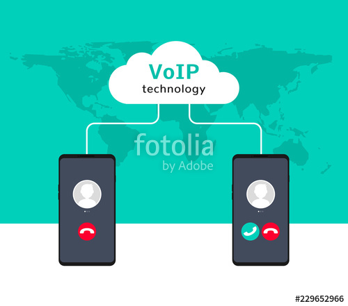500x441 Voip Voice Over Ip Illustration Smartphone Voip Call Flat Concept