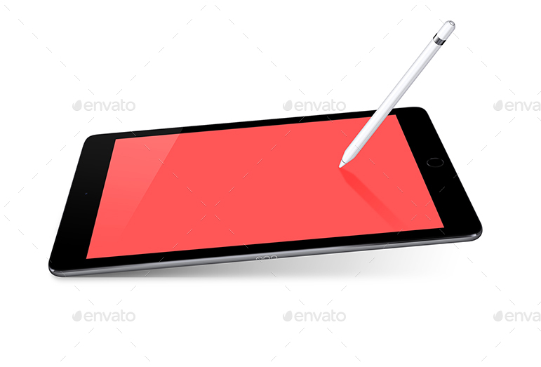 771x523 Pad Pro Inch And Pencil Vector Mockup