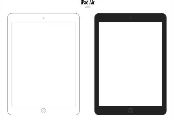 Ipad Template Vector