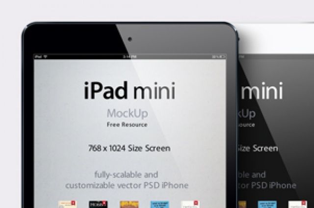 640x424 Our Ipad Mini Vector Mockup Template Is A Fully Scalable Vector