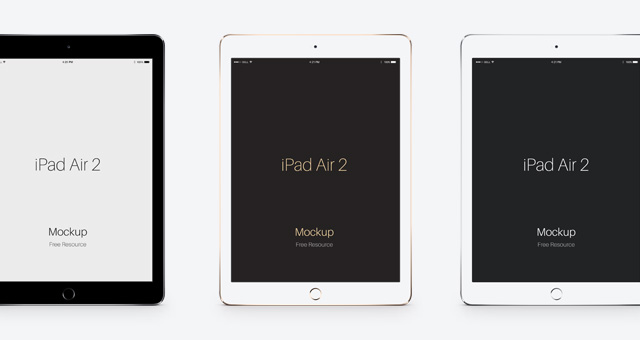 640x340 Ipad Air Vector Mockup Mock Up Templates Pixeden