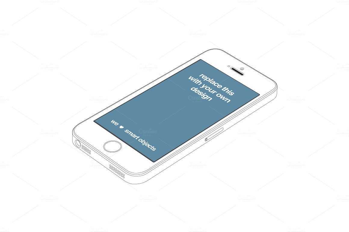 1160x772 Outlined Iphone Mockups