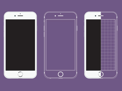 400x300 Iphone Vector And Wireframe Model