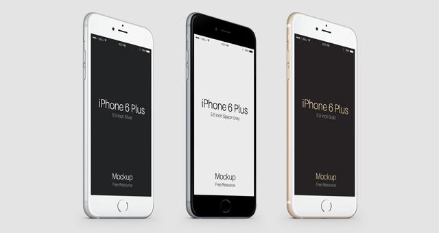 640x340 Free Iphone Plus Vector Mockups Collection