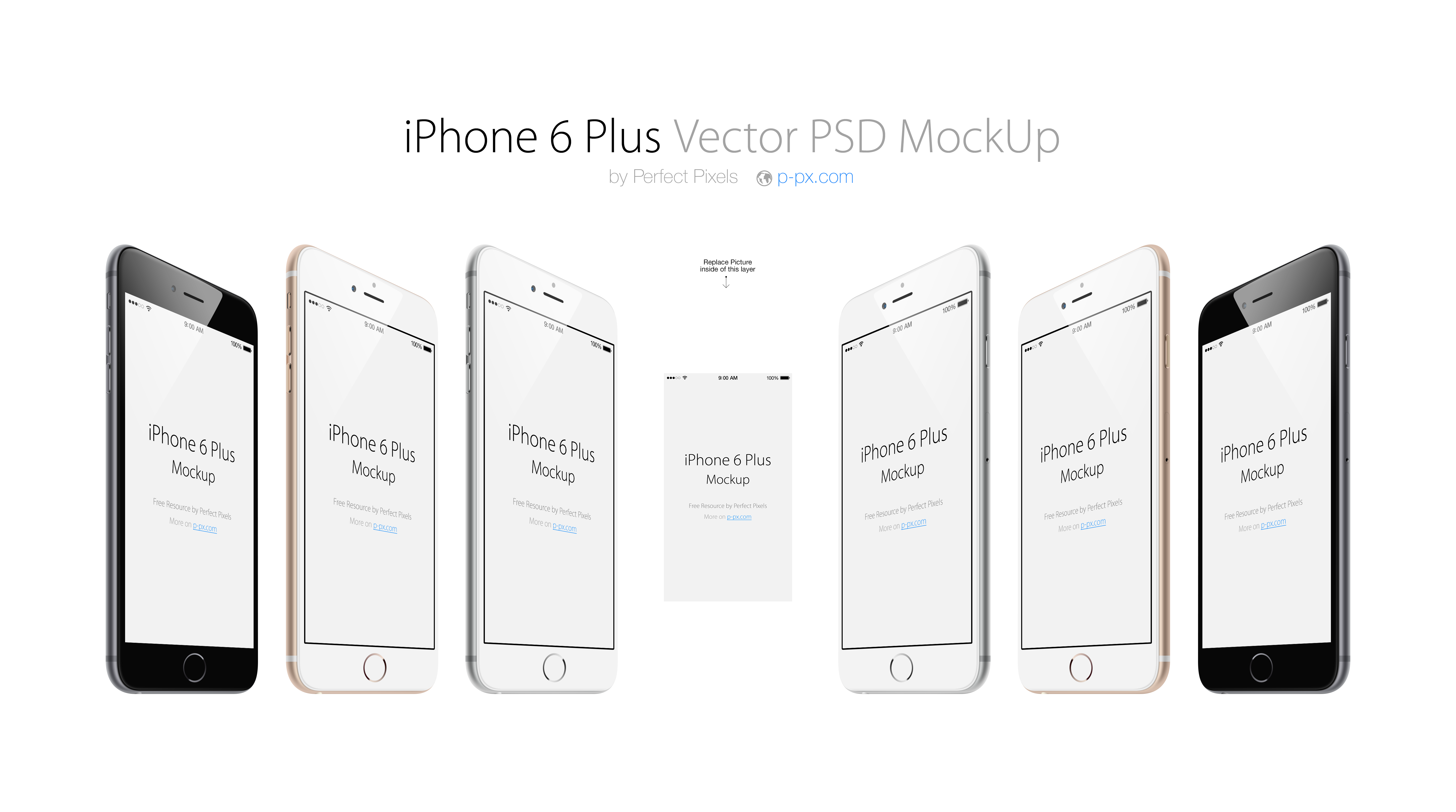 5994x3344 Iphone Plus Views Vector Mockup Perfect Pixels