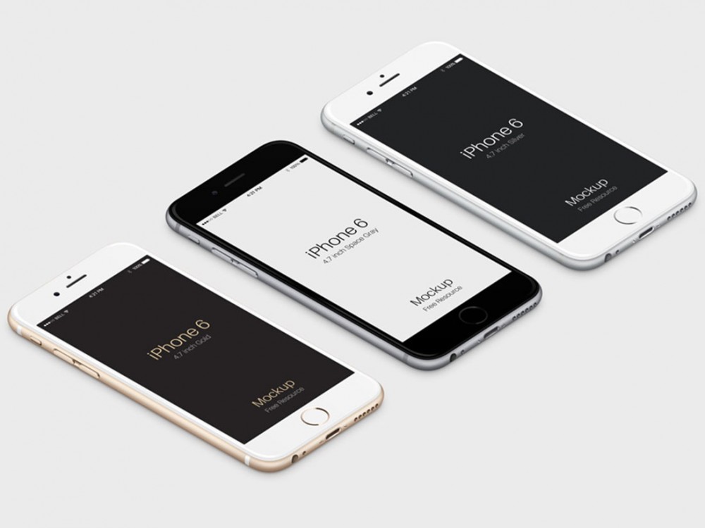 1000x750 Iphone Plus Vector Mockup Mockupworld