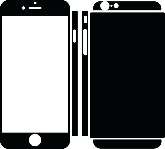 570x515 Skin Template Download Iphone Plus Vector