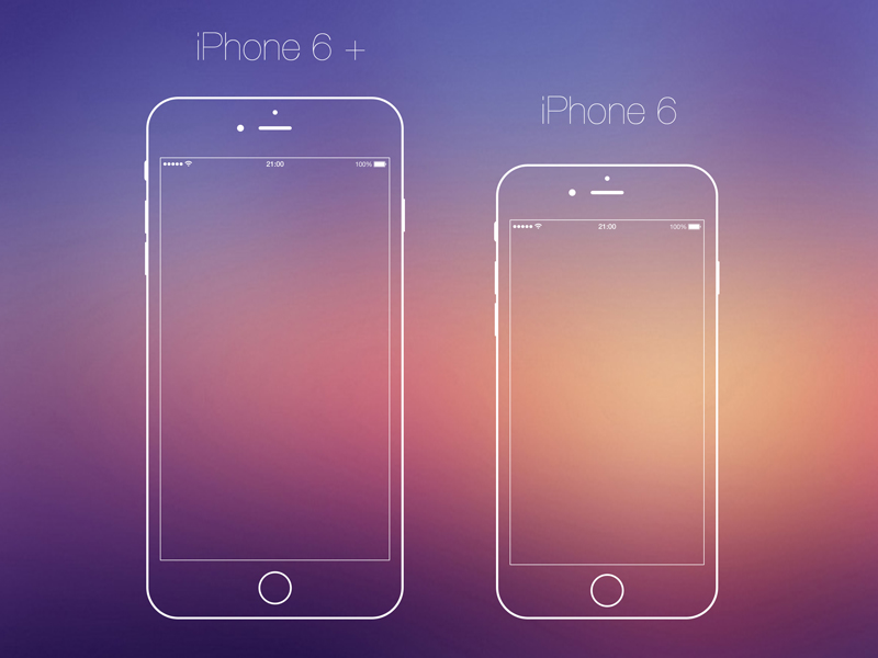 800x600 Best Iphone Flat Design Mockup Templates