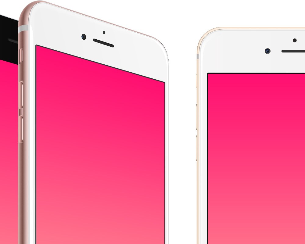 1000x800 Iphone Plus Vector Mockups