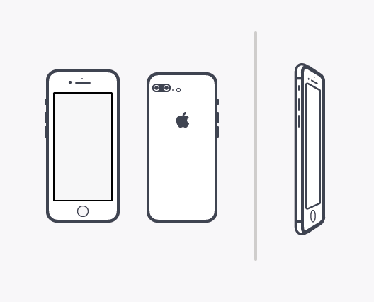 528x426 Free Minimal Iphone Vector Template