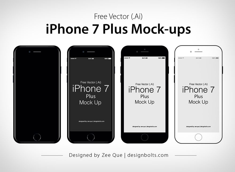 1000x732 Free Vector Flat Official Apple Iphone Plus Mock Up