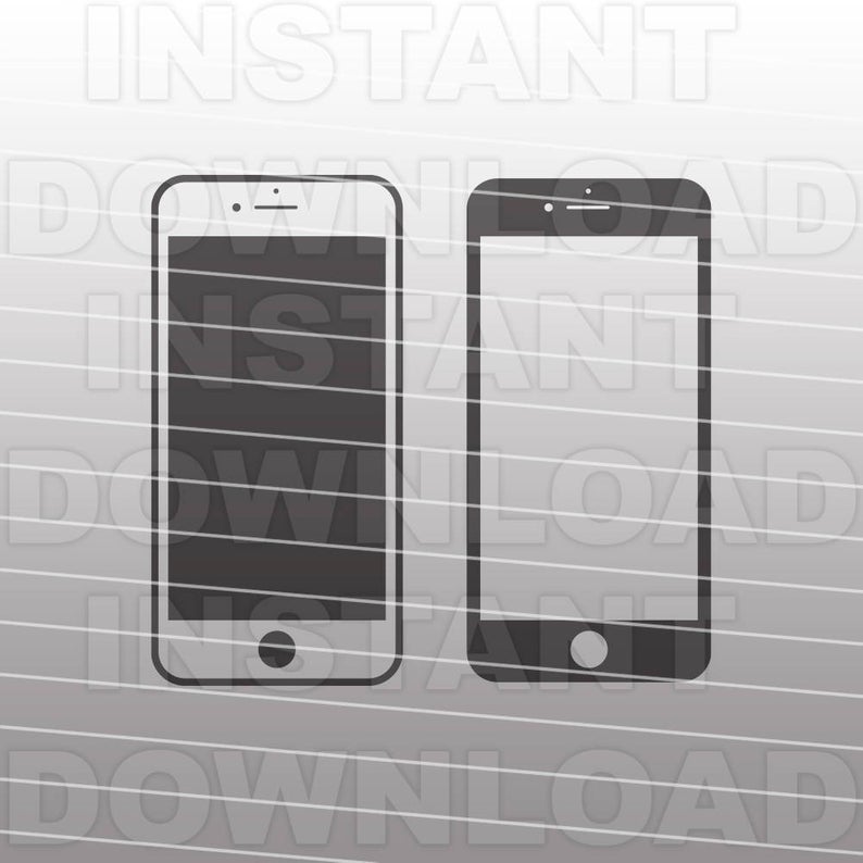 794x794 Apple Iphone Fileapple Iphone Vector Clip Art For Etsy