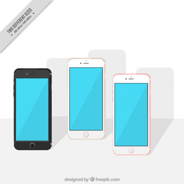 626x626 Background Iphone In Flat Design Vector Free Download