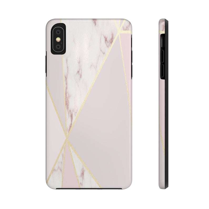 794x794 Rose Gold And Marble Vector Shards Iphone Plus Case Etsy