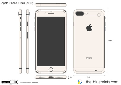 Iphone 8 Plus Vector at Vectorified.com | Collection of Iphone 8 Plus ...