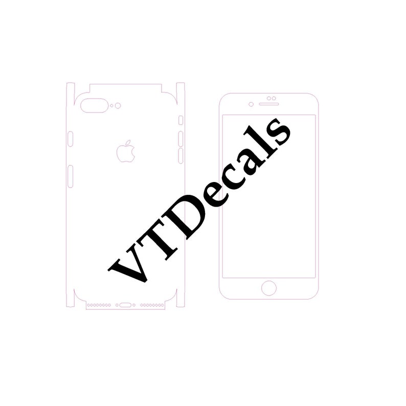 794x794 Iphone Plus Vector Skin Template Make Your Own Etsy