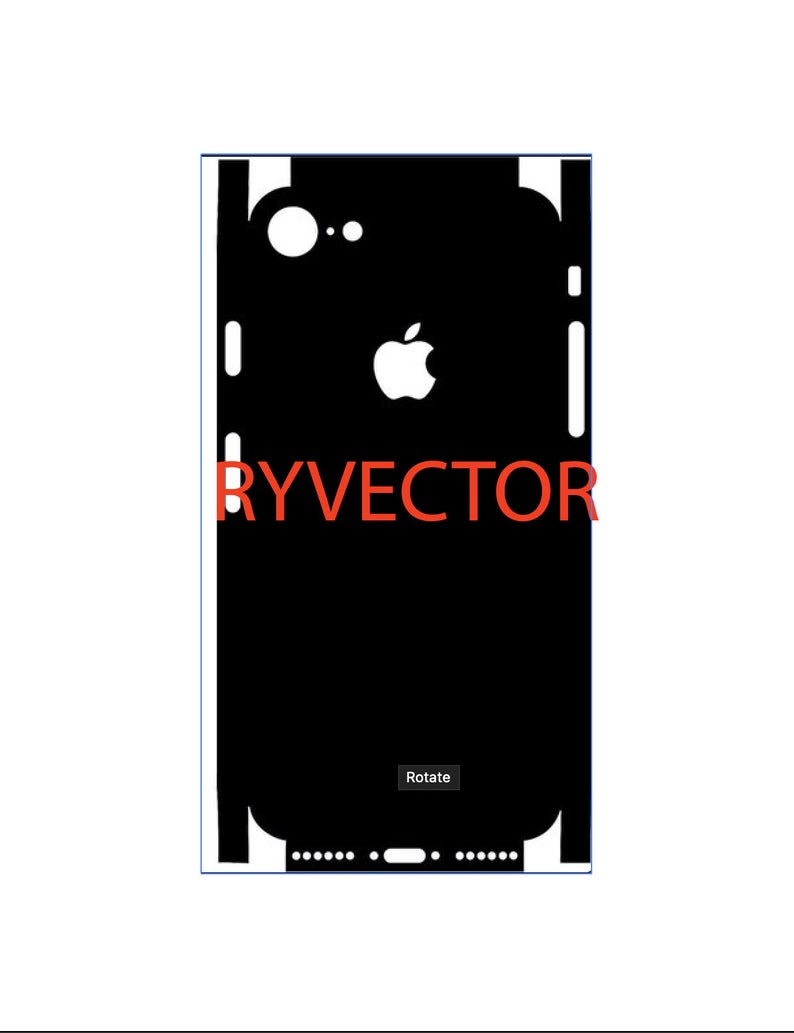 794x1033 Iphone Vector Skin Template Etsy