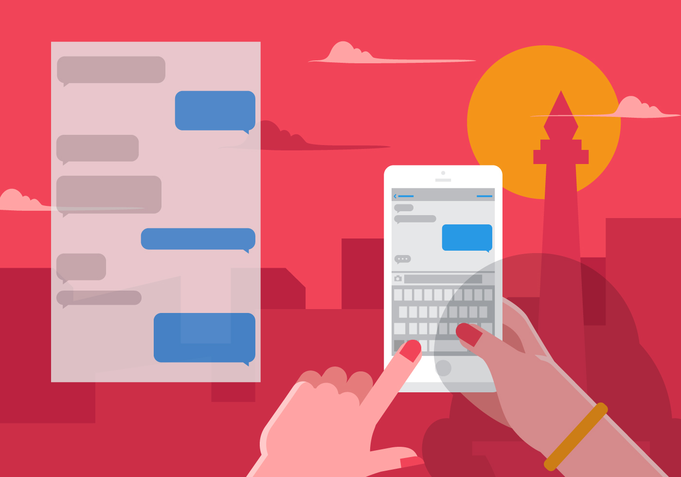 1400x980 Free Imessage Vector