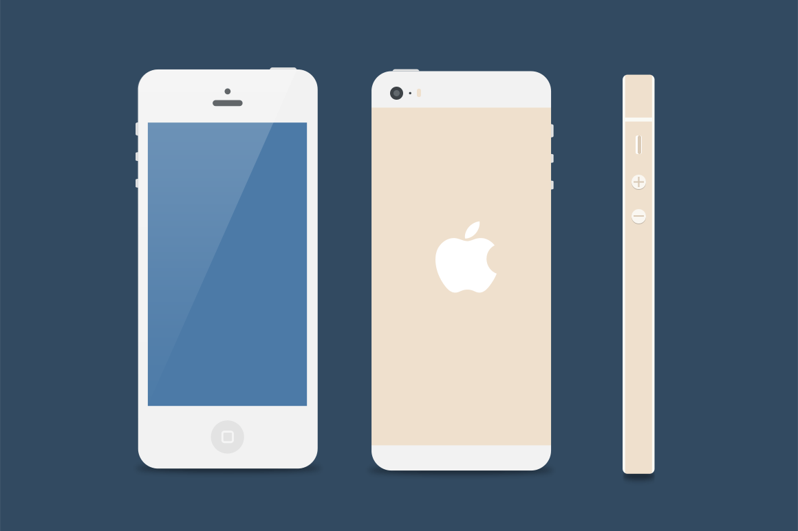 1160x772 Flat Iphone Vector