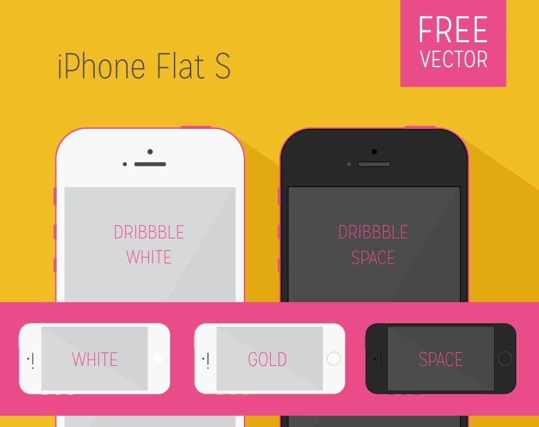 778x616 Free Flat Design Iphone