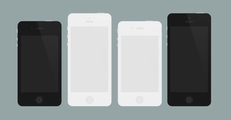 455x236 Free Flat Iphone Mockups