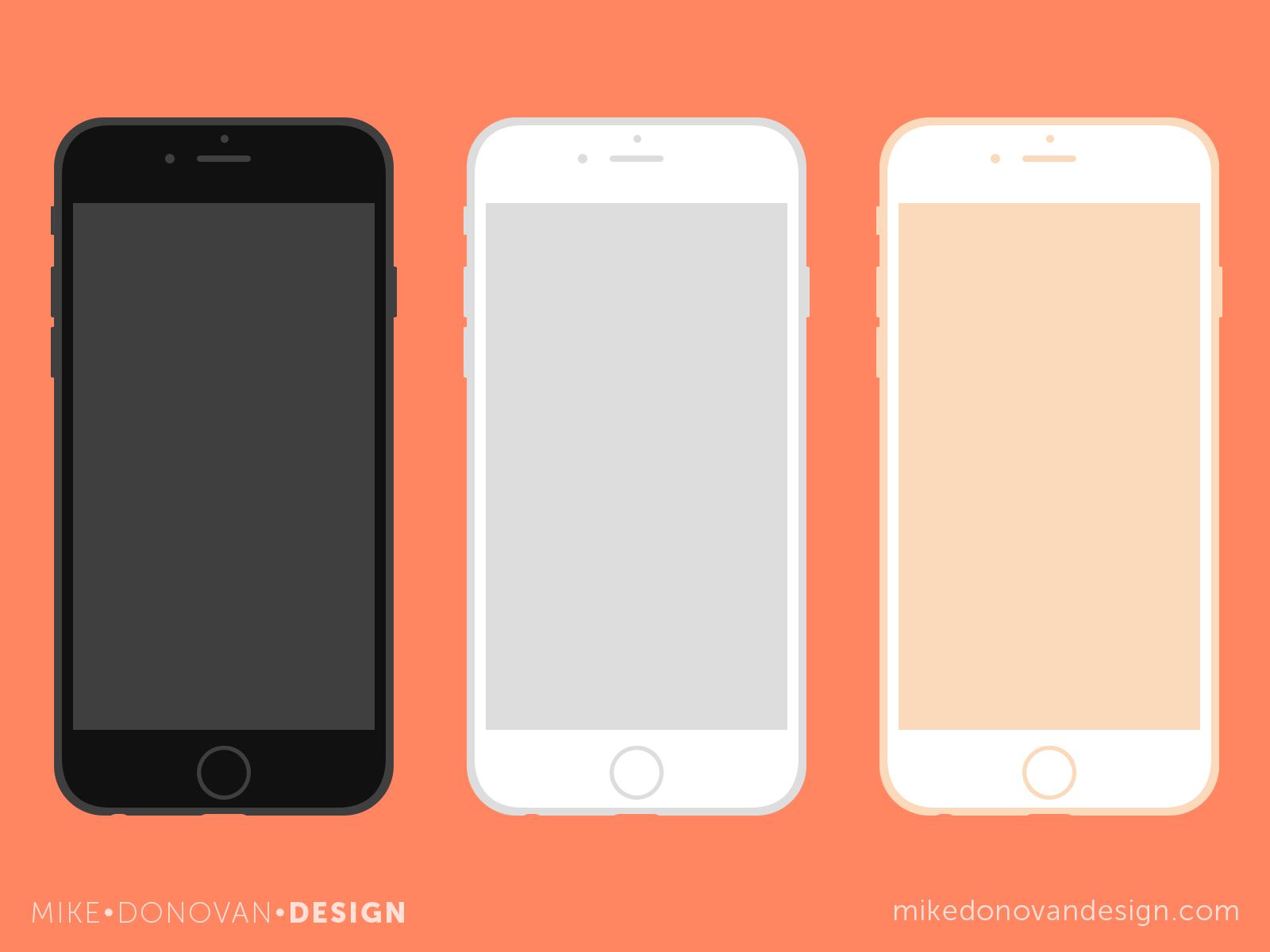 1600x1200 Mike Donovan Design Iphone Flat Vector Mockups