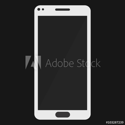 500x500 Smartphone Icon In Iphone Style Smartphone Icon Vector