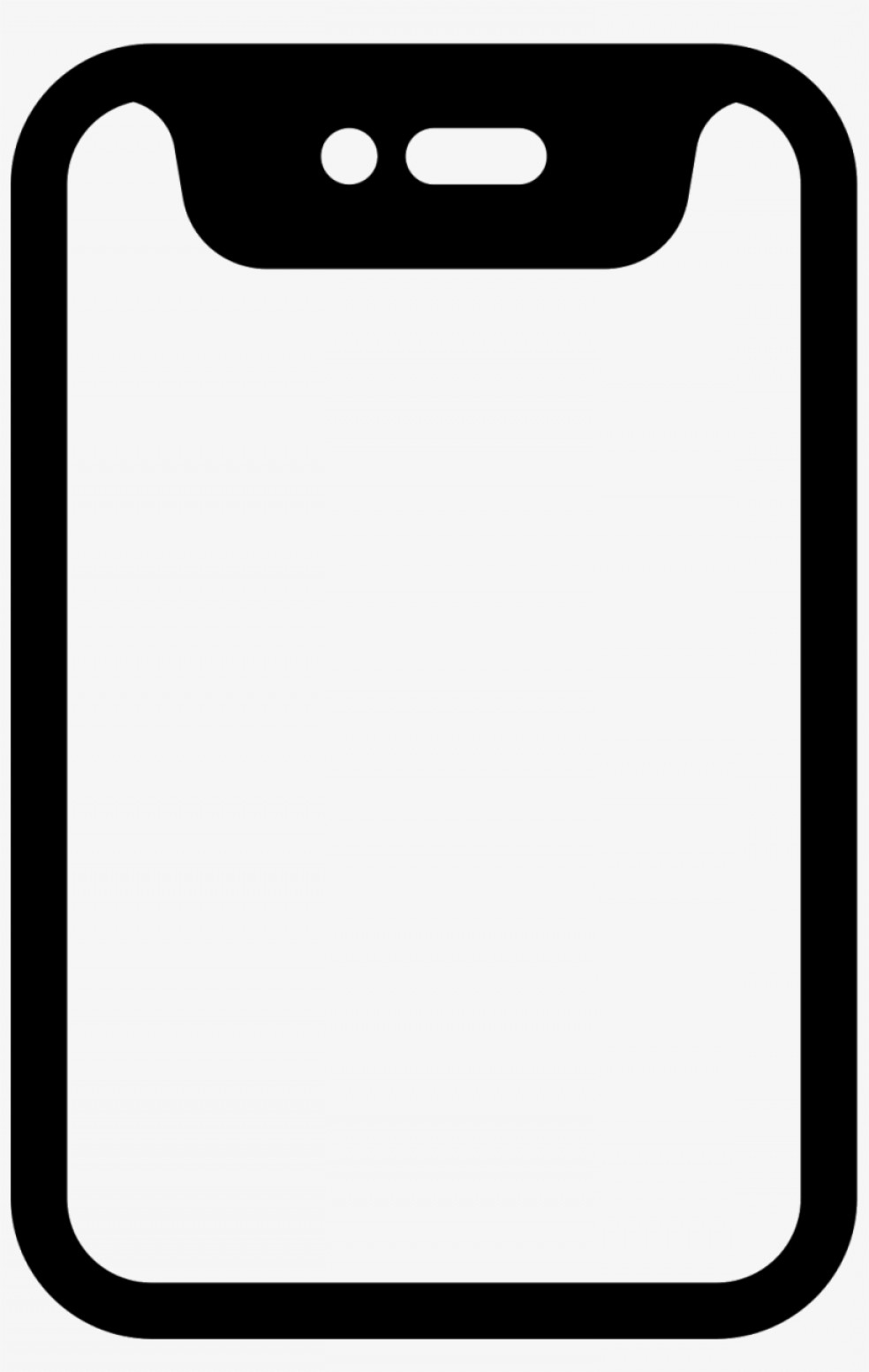 984x1555 Uqwurwetiphone X Filled Icon Iphone X Icon Vector Catchsplace