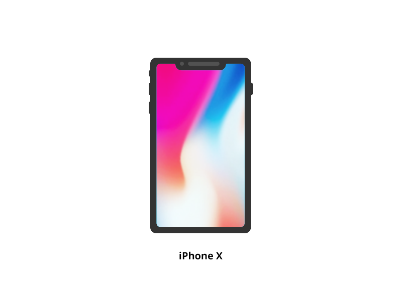 800x600 Iphone X Vector Icon