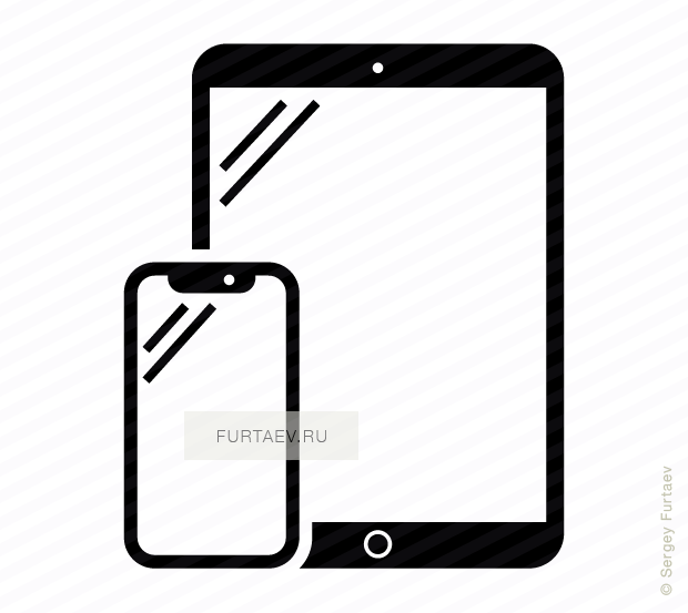 620x553 Iphone X And Ipad Vector Icon