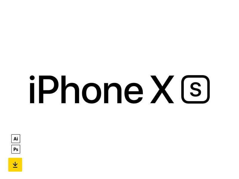 800x600 Iphone Xs Vector Logo