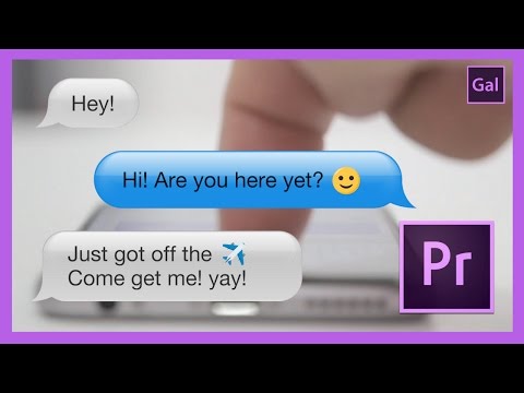 480x360 Text Message Animation In Premiere Pro Cc