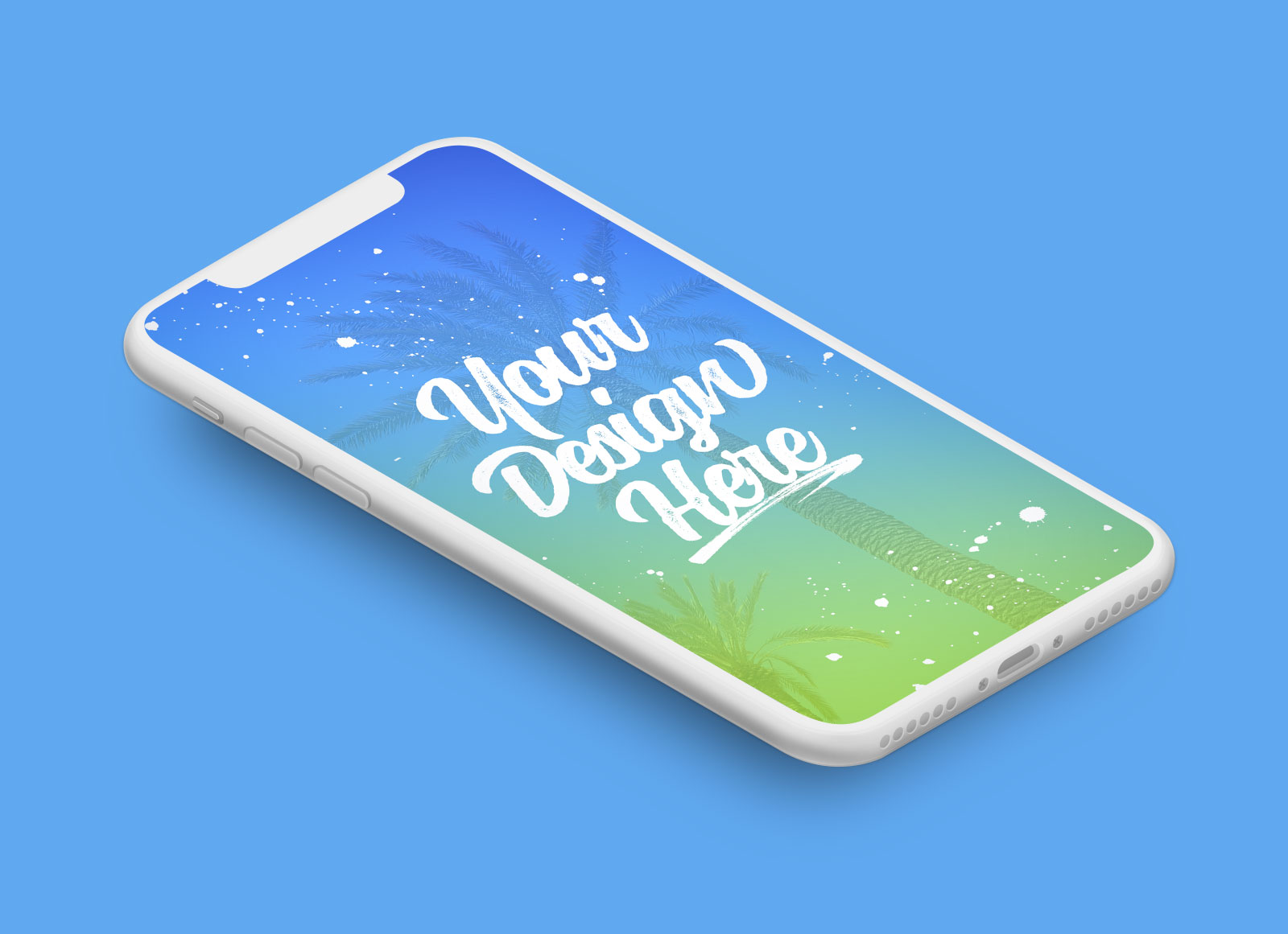 Free Iphone X Vector Isometric Matte Clay Mockup 1600x1161 Free Iphone X Vector Isometric Matte Clay Mockup