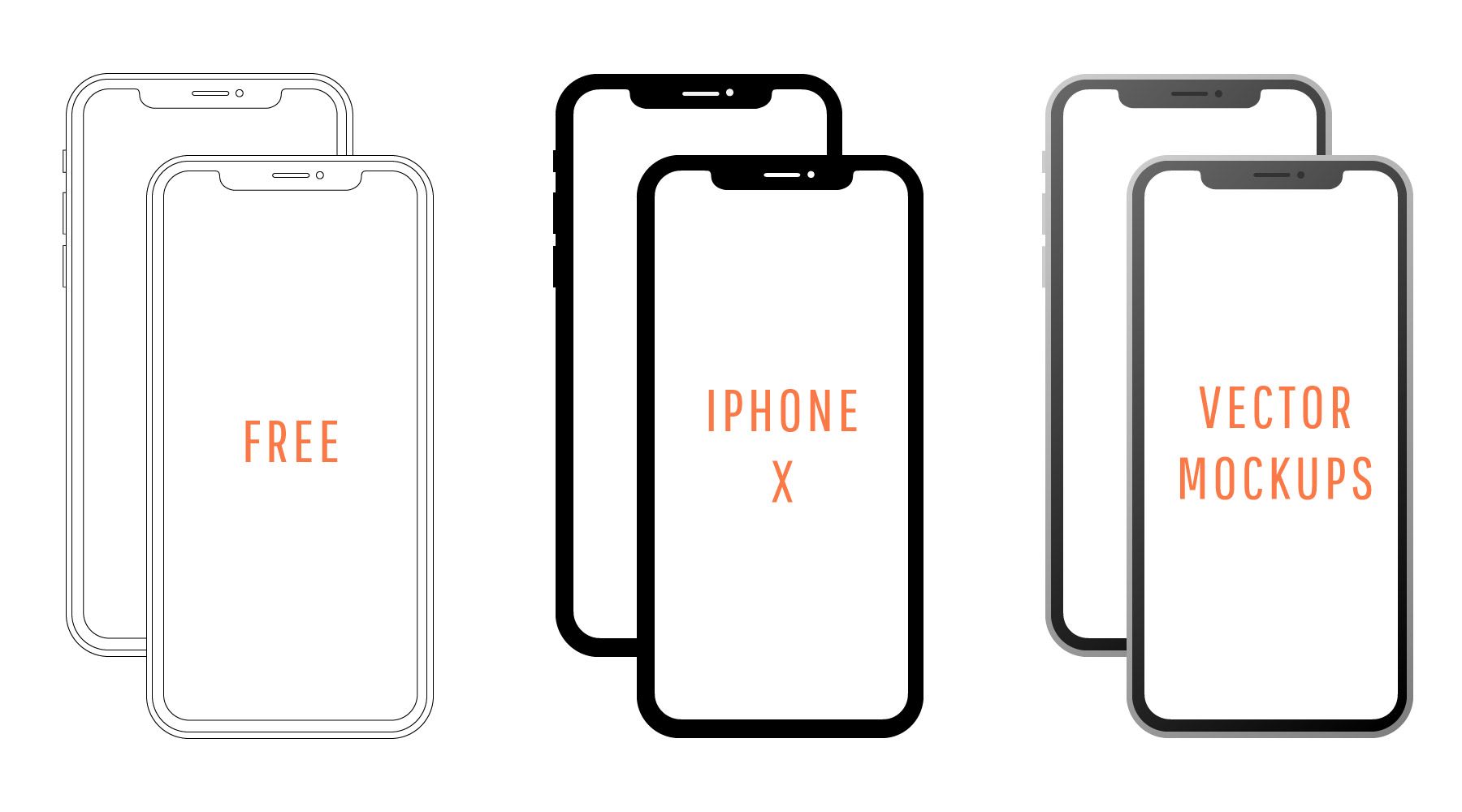Free Iphone X Vector Mockups Free Iphone 1800x1000 Free Iphone X Vector Mockups Free Iphone