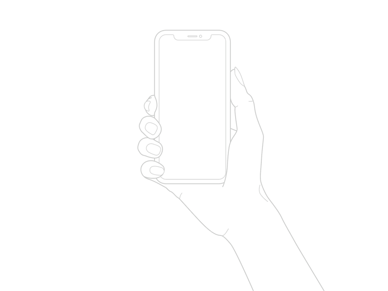 800x600 Iphone X In Hand Vector Mockup