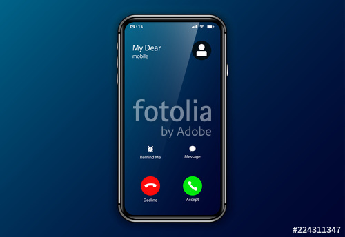 500x344 Iphone Incoming Call Screen Interface Stock Image And Royalty
