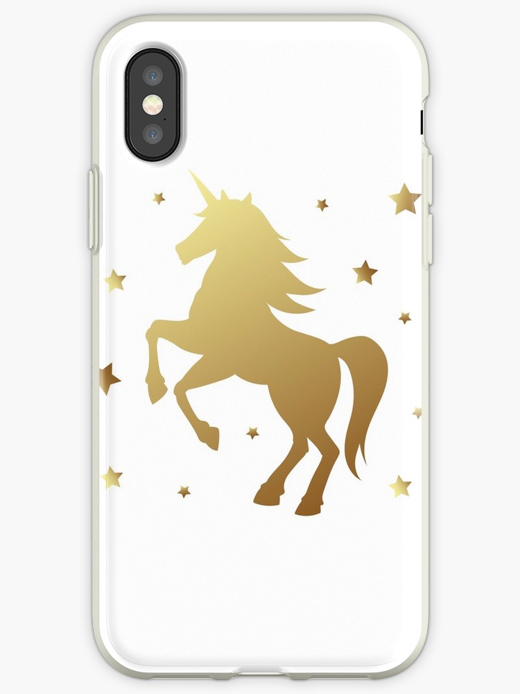 750x1000 Unicorn Silhouette Vector Illustration Golden Magic Unicorn