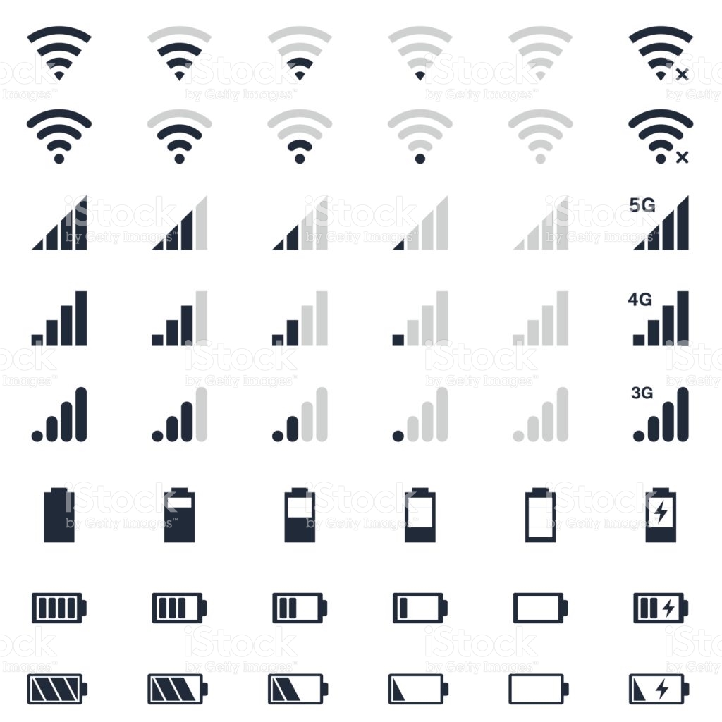 Iphone Battery Icon Vector - Iphone Charger Illustrations, Royalty-Free