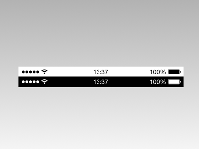 Iphone Status Bar Vector At Vectorified Com Collection Of Iphone