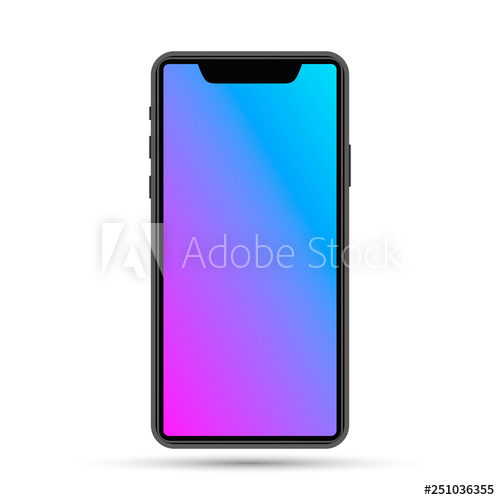 Isolated Cell Phone Mockup Vector Phone Illustration Vector 500x500 Isolated Cell Phone Mockup Vector Phone Illustration Vector