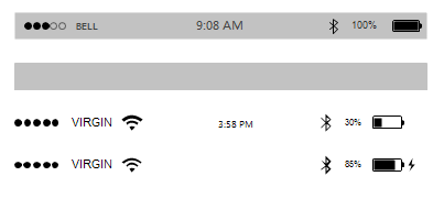 Iphone Status Bar Png Images In Collection 393x180 Iphone Status Bar Png Images In Collection