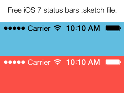 Apple Status Bar Sketch Freebie 400x300 Apple Status Bar Sketch Freebie