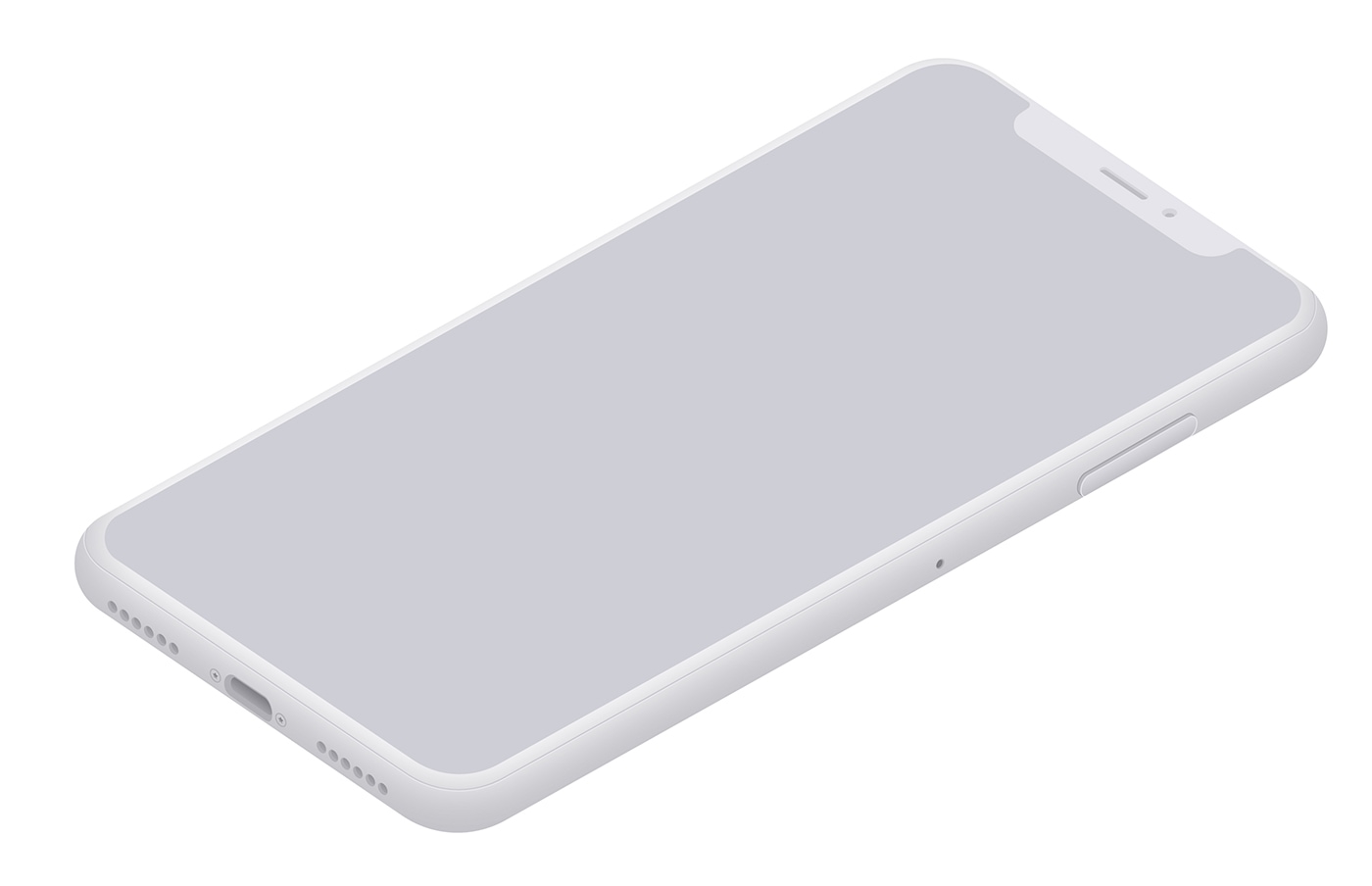 1400x904 Iphone Xs Vector Mockup