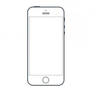 300x300 Realistic Black Iphone S With Blank Screen Vector Soidergi