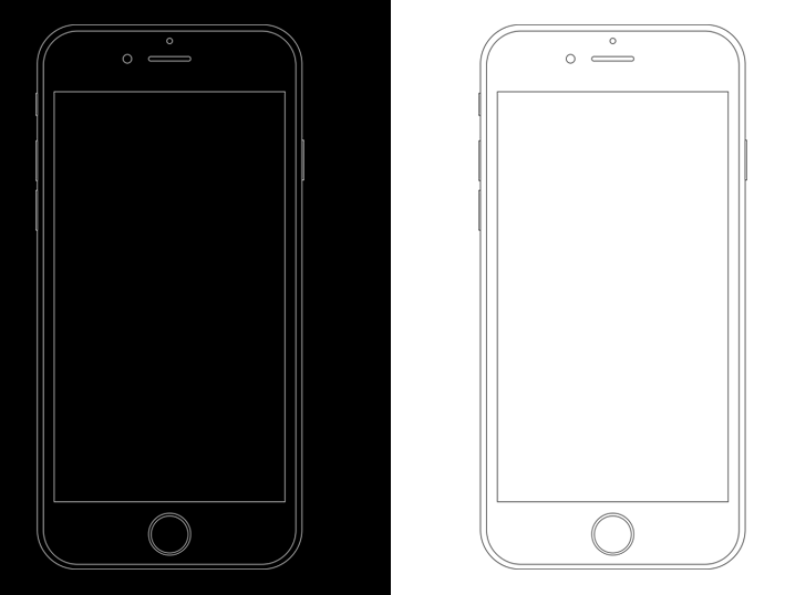 Free Minimal Apple Iphone Wireframe Templates 709x538 Free Minimal Apple Iphone Wireframe Templates