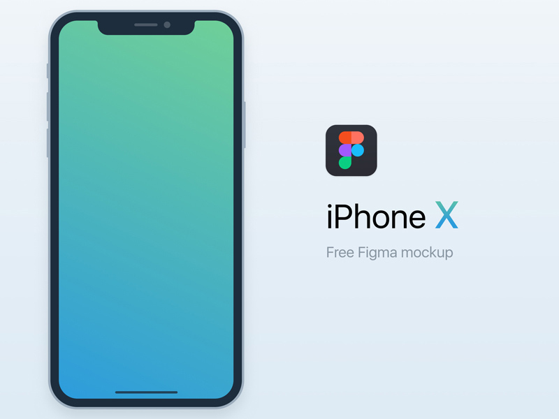 800x600 Iphone X Mockup For Figma